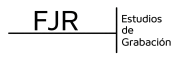 Logotipo negro FJR Estudios de Grabación